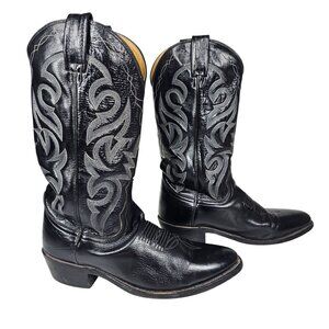 Dan Post Men's Milwaukee Western Cowboy Boots DP2110 Leather Black 8.5‎